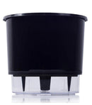 Vaso autoirrigável Raiz N°03 médio preto
