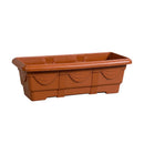 Floreira plástica Nutriplan Romana cor cerâmica 50cm