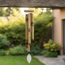Sino dos ventos de bambu decorativo para jardim